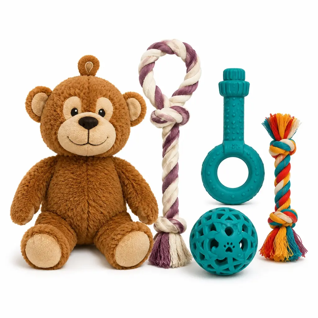 Set de juguetes para perros