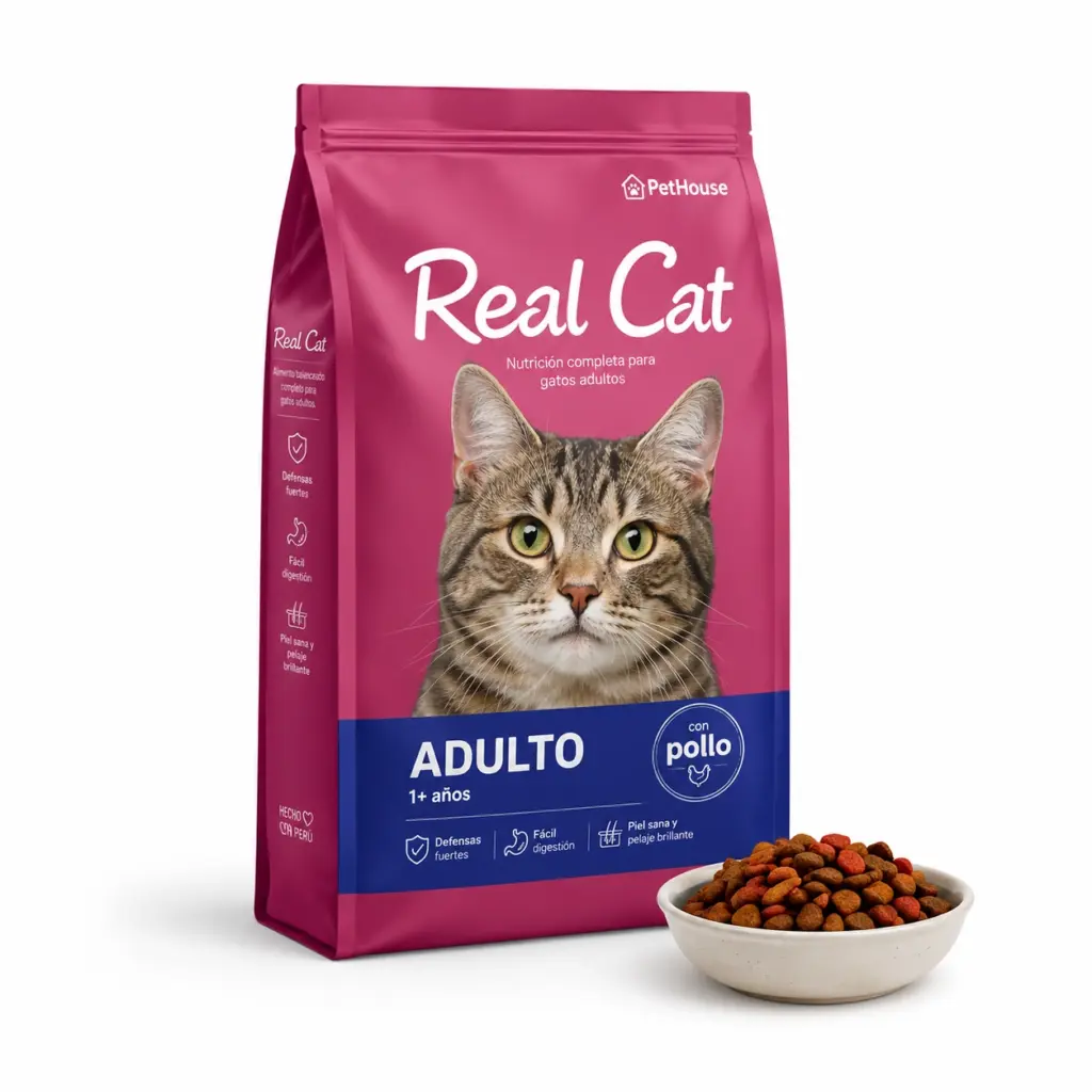 Real Cat Adulto Sabor Pollo 3kg